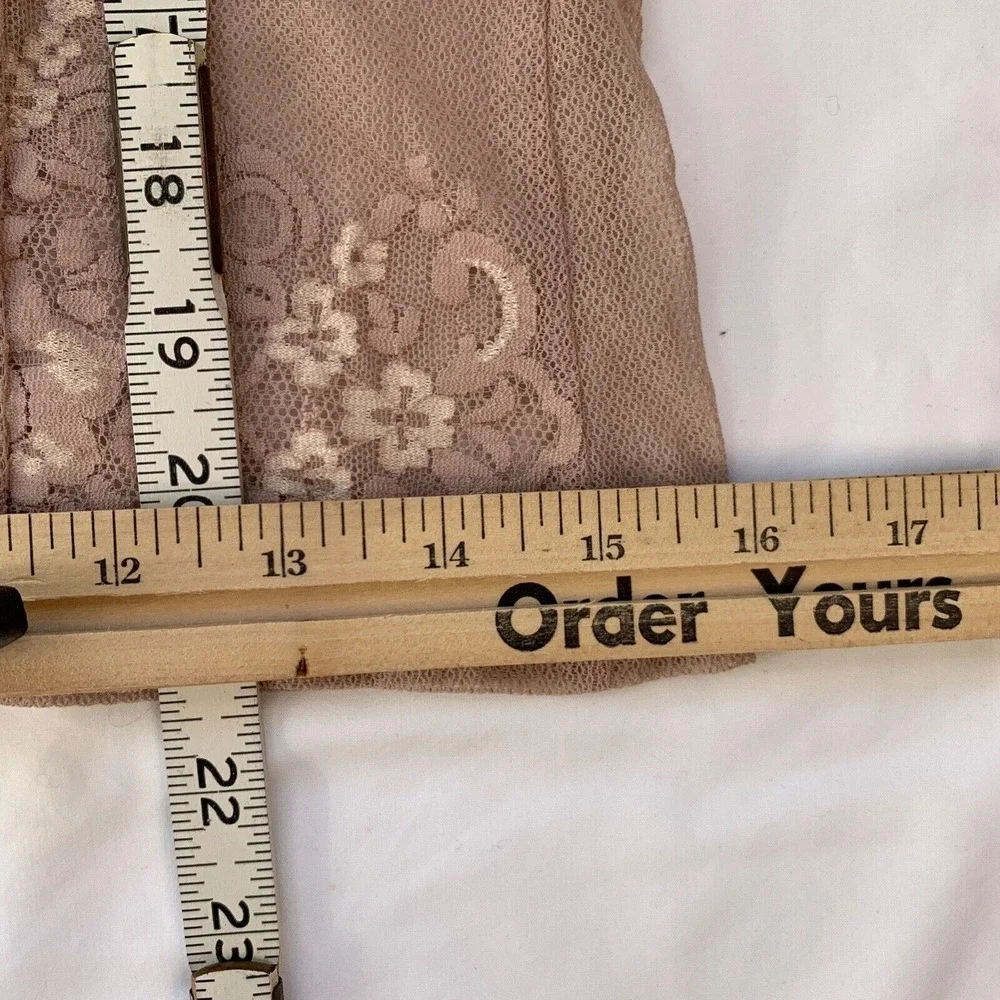 Vtg Y2K Only Hearts Button Lace Blouse Top M Coquette Nymphet Whimsygoth - Picture 6 of 8